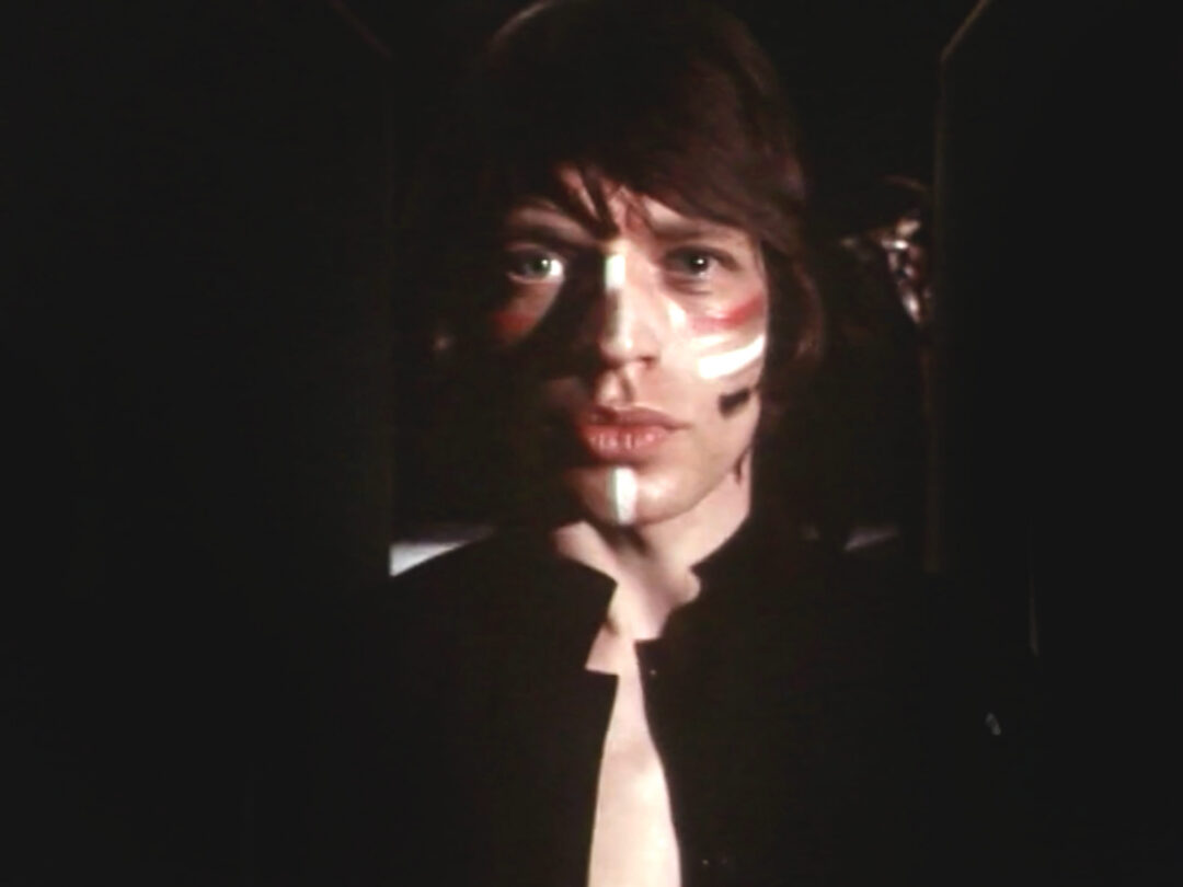Mick Jagger with makeup