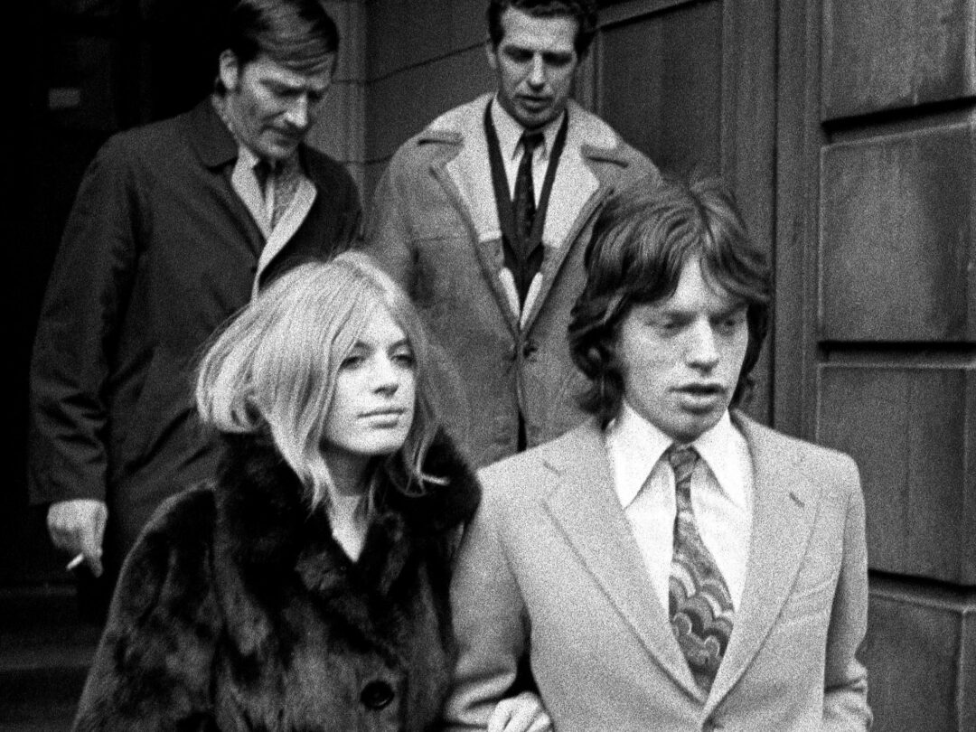 Marianne Faithfull and Mick Jagger