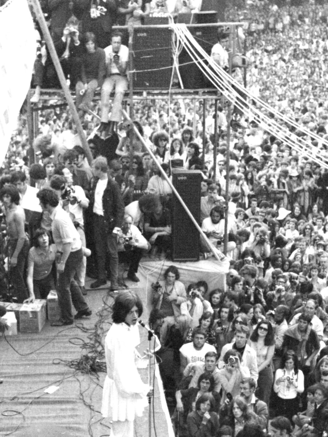 The Stones performing in Hyde Park