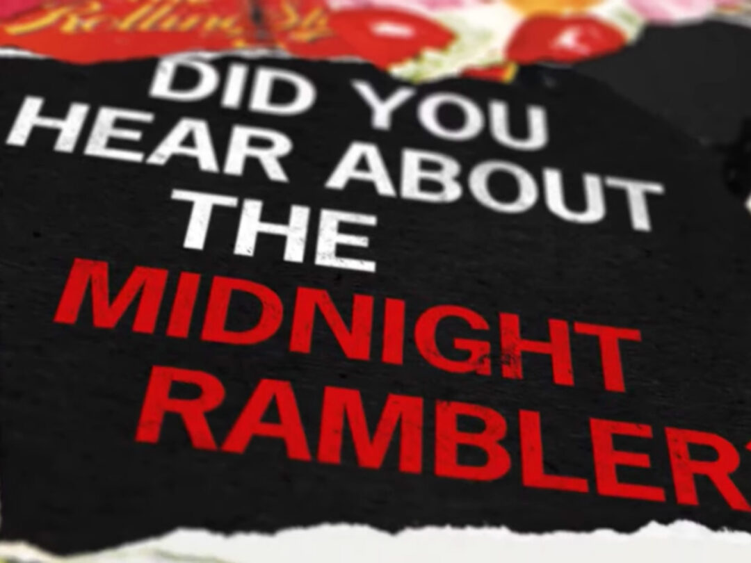 Still image from the lyric video for Midnight Rambler